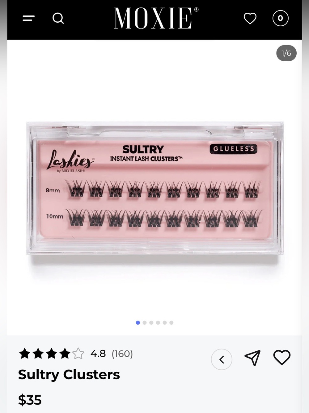 MOXIELASH Sampler Bundle Instant Lash Clusters, Travel Case & More! - Picture 14 of 16